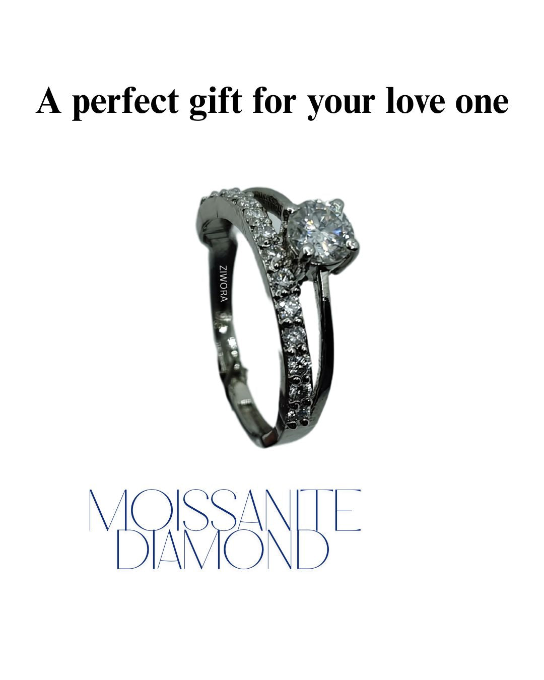 close to heart ring premium silver white gold plated
