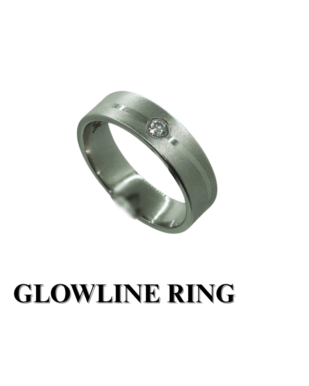 GLOWING RING premium 925 white gold plated