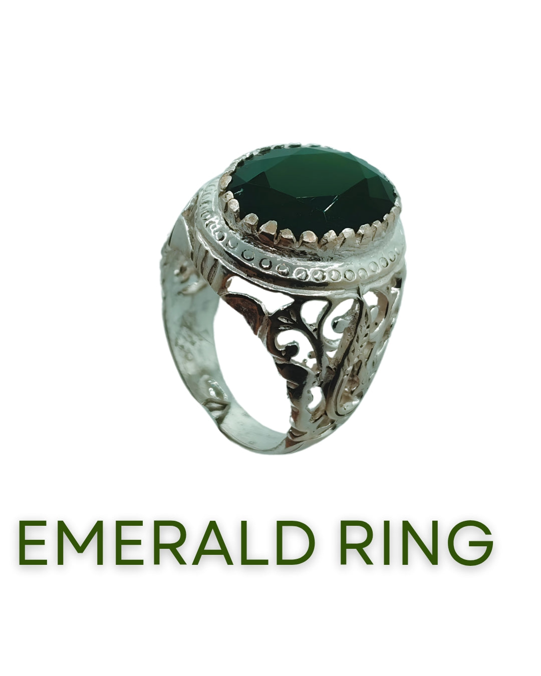 EMRALD MEN RING premium 925