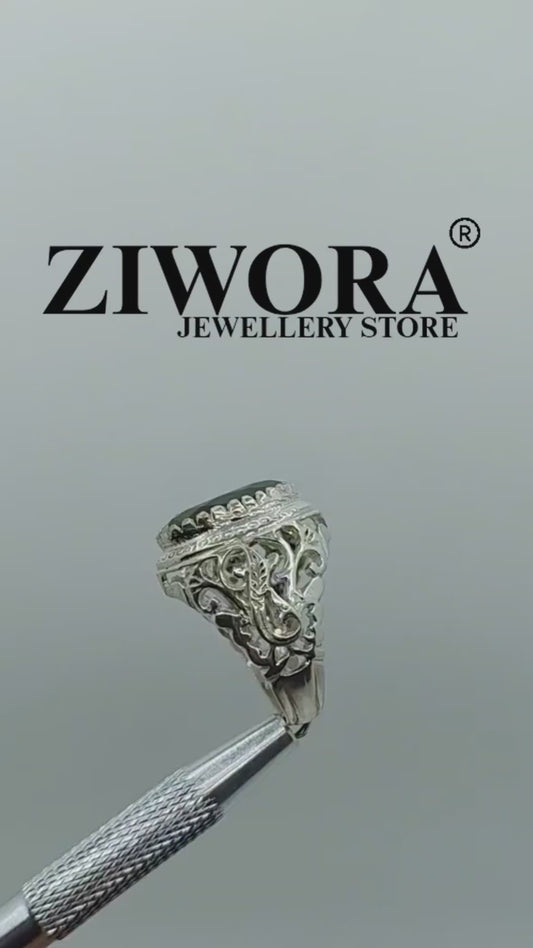EMRALD MEN RING premium 925